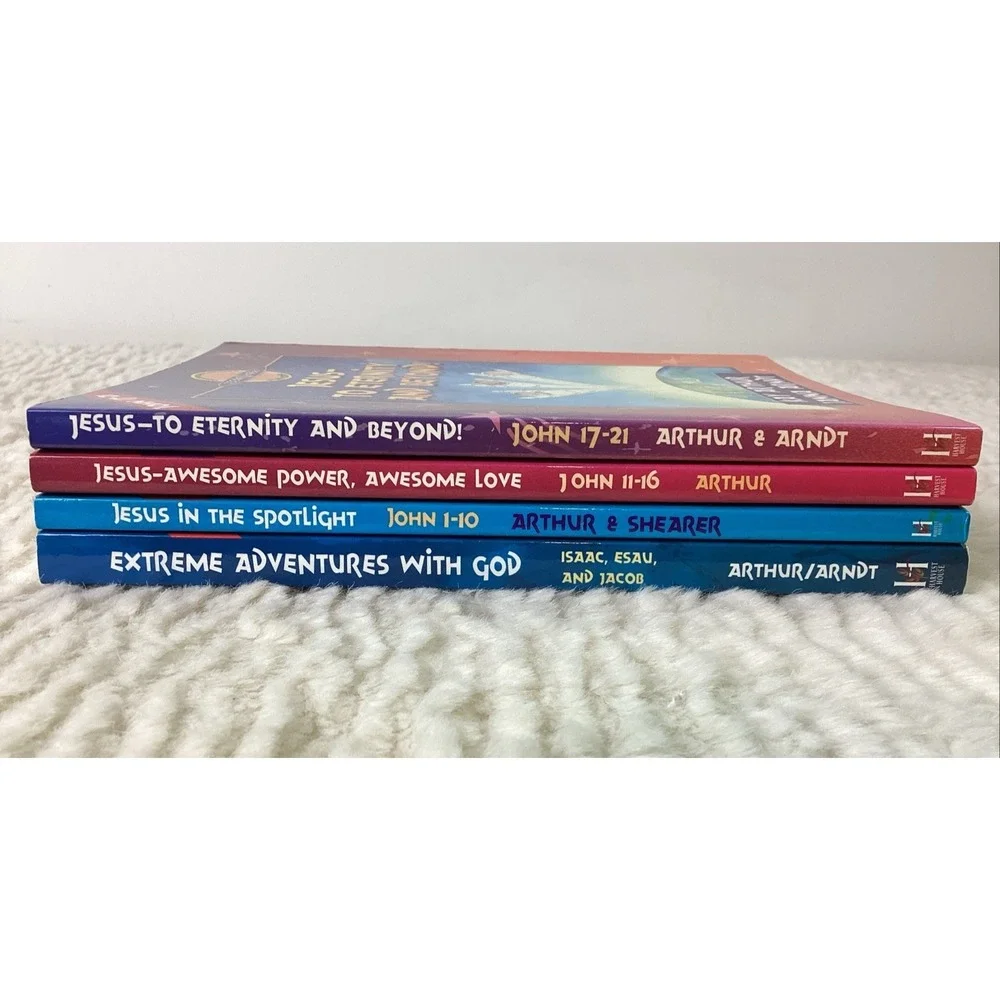 Inductive Christian Bible Studies For Kids Books by Kay Arthur Lot of 4 PB Jesus